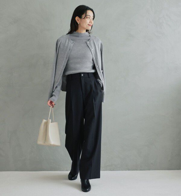 UNITED ARROWS green label relaxing「ウール クルーネック カーディガン ウォッシャブル」|カーディガン|