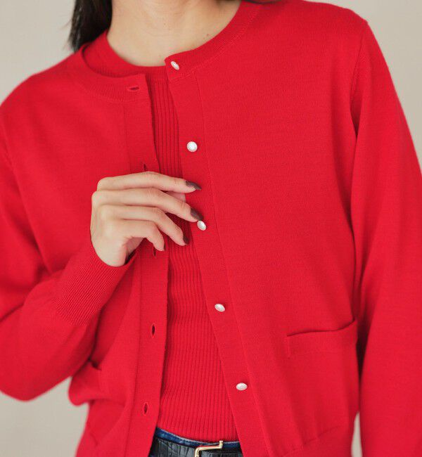 UNITED ARROWS green label relaxing「ウール クルーネック カーディガン ウォッシャブル」|カーディガン|