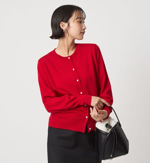 UNITED ARROWS green label relaxing「ウール クルーネック カーディガン ウォッシャブル」|カーディガン|