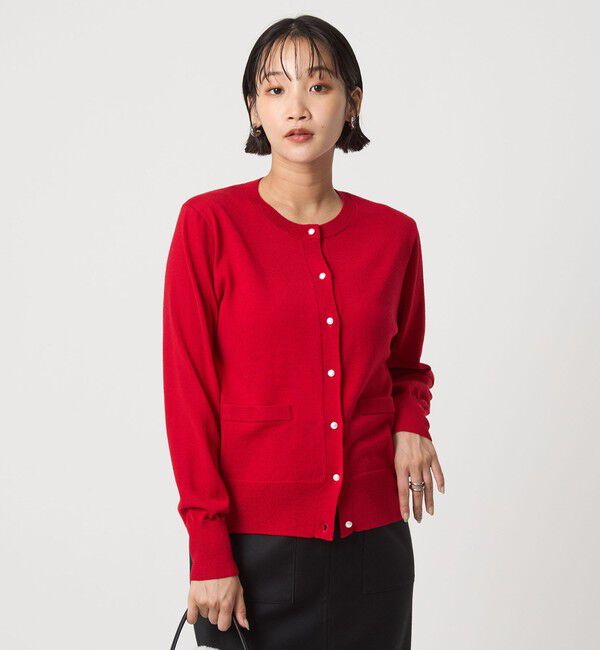 UNITED ARROWS green label relaxing「ウール クルーネック カーディガン ウォッシャブル」|カーディガン|