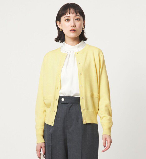 UNITED ARROWS green label relaxing「ウール クルーネック カーディガン ウォッシャブル」|カーディガン|