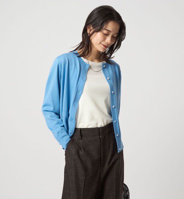 UNITED ARROWS green label relaxing「ウール クルーネック カーディガン ウォッシャブル」|カーディガン|