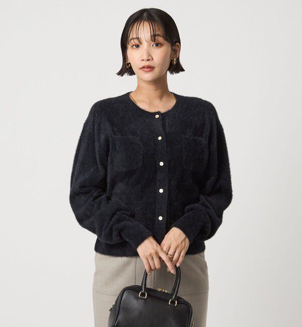 UNITED ARROWS green label relaxing「フラッフ フェザーヤーン ニット カーディガン」|カーディガン|
