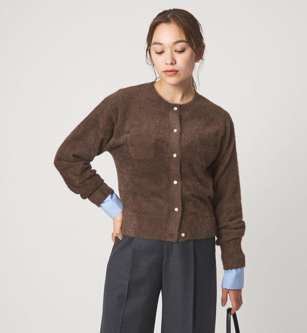 UNITED ARROWS green label relaxing「フラッフ フェザーヤーン ニット カーディガン」|カーディガン|