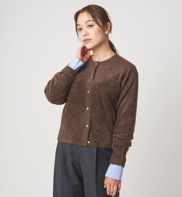 UNITED ARROWS green label relaxing「フラッフ フェザーヤーン ニット カーディガン」|カーディガン|