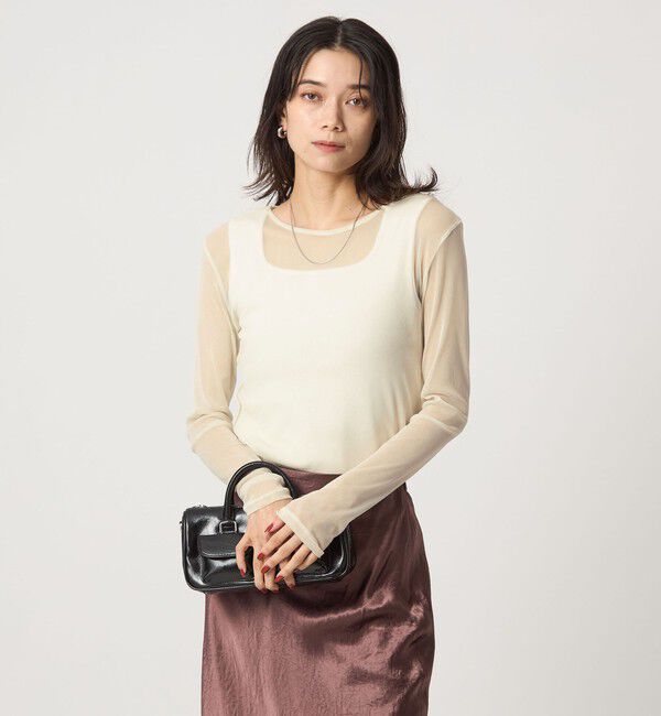 UNITED ARROWS green label relaxing「チュール クルーネック プルオーバー」|Tシャツ・カットソー|