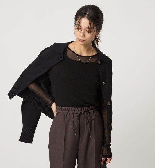 UNITED ARROWS green label relaxing「チュール クルーネック プルオーバー」|Tシャツ・カットソー|