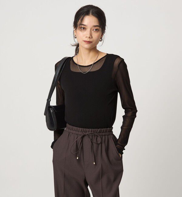 UNITED ARROWS green label relaxing「チュール クルーネック プルオーバー」|Tシャツ・カットソー|