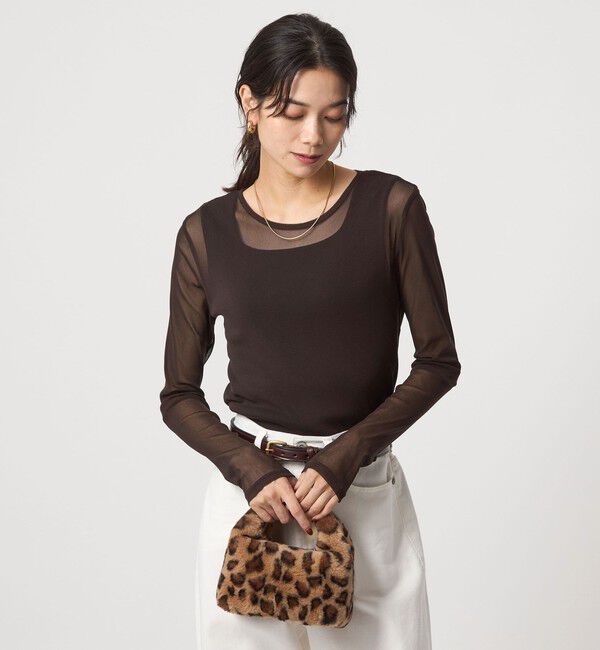 UNITED ARROWS green label relaxing「チュール クルーネック プルオーバー」|Tシャツ・カットソー|