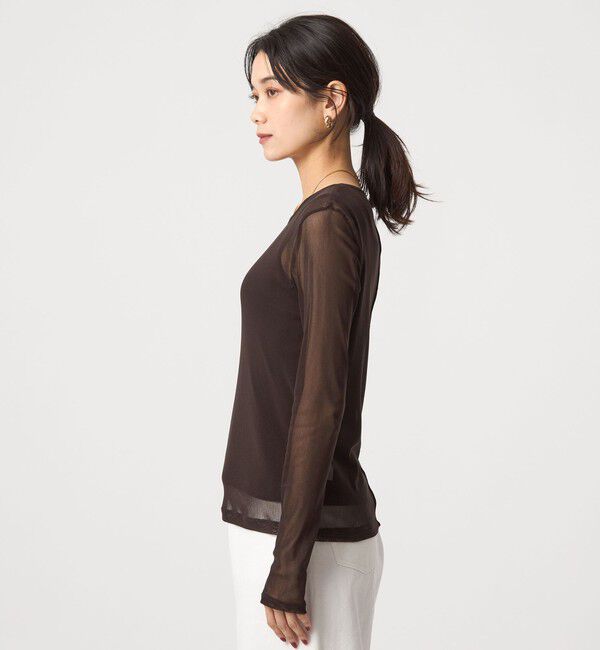 UNITED ARROWS green label relaxing「チュール クルーネック プルオーバー」|Tシャツ・カットソー|