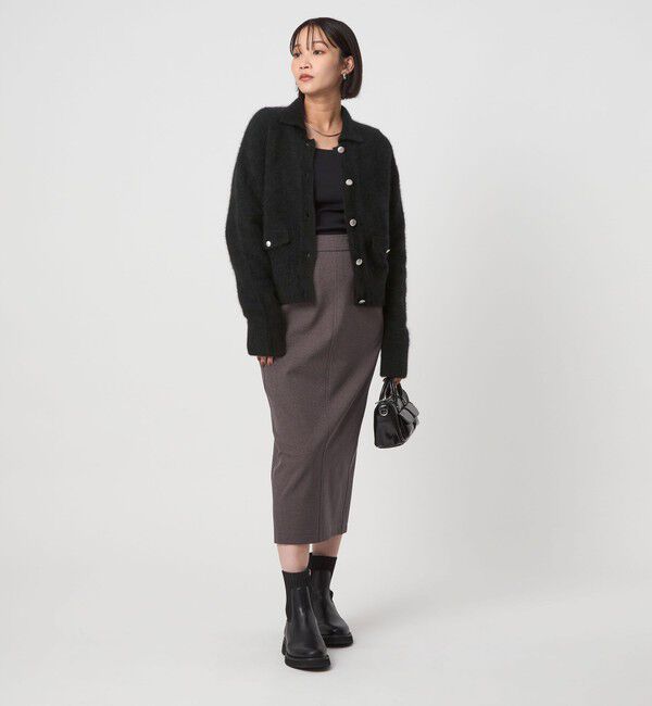 UNITED ARROWS green label relaxing「ヘアリー ニット ポロカーデイガン」|カーディガン|