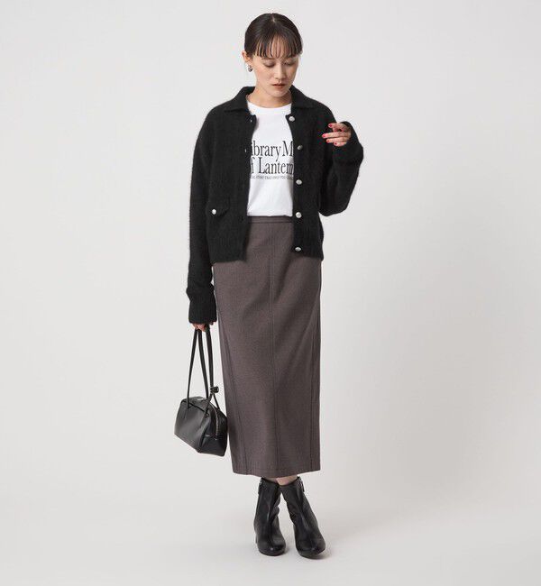 UNITED ARROWS green label relaxing「ヘアリー ニット ポロカーデイガン」|カーディガン|