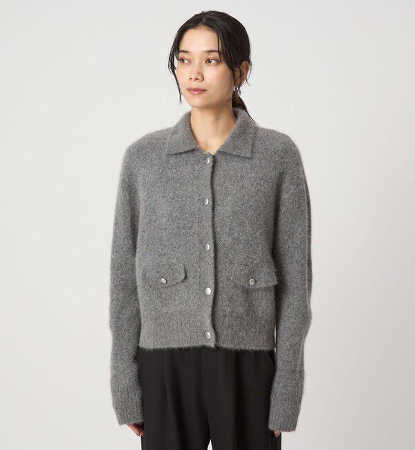 UNITED ARROWS green label relaxing「ヘアリー ニット ポロカーデイガン」|カーディガン|