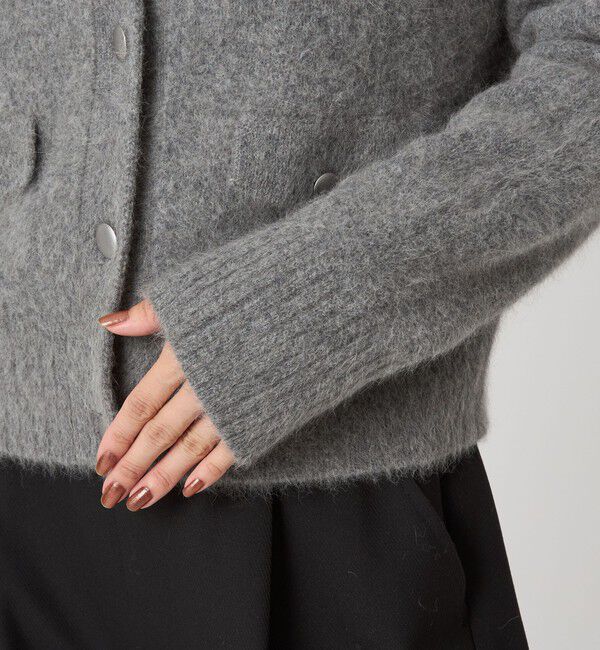 UNITED ARROWS green label relaxing「ヘアリー ニット ポロカーデイガン」|カーディガン|