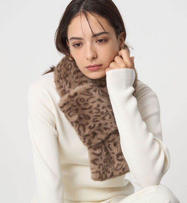 UNITED ARROWS green label relaxing「フェイクファー リバーシブル マフラー」|ストール|