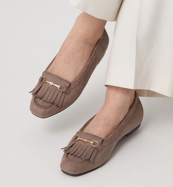 UNITED ARROWS green label relaxing「【WEB限定】ウォーム キルトビット フラットシューズ 撥水」|ローファー|