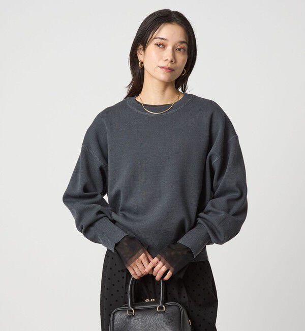 UNITED ARROWS green label relaxing「W/AC パフニット プルオーバー ウォッシャブル」|ニット・セーター|