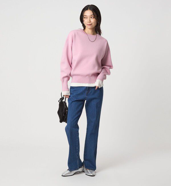 UNITED ARROWS green label relaxing「W/AC パフニット プルオーバー ウォッシャブル」|ニット・セーター|