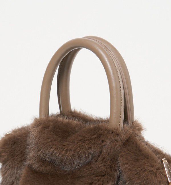 UNITED ARROWS green label relaxing「フェイクファー2WAY トートバッグ / ショルダーバッグ」|ショルダー・メッセンジャー|