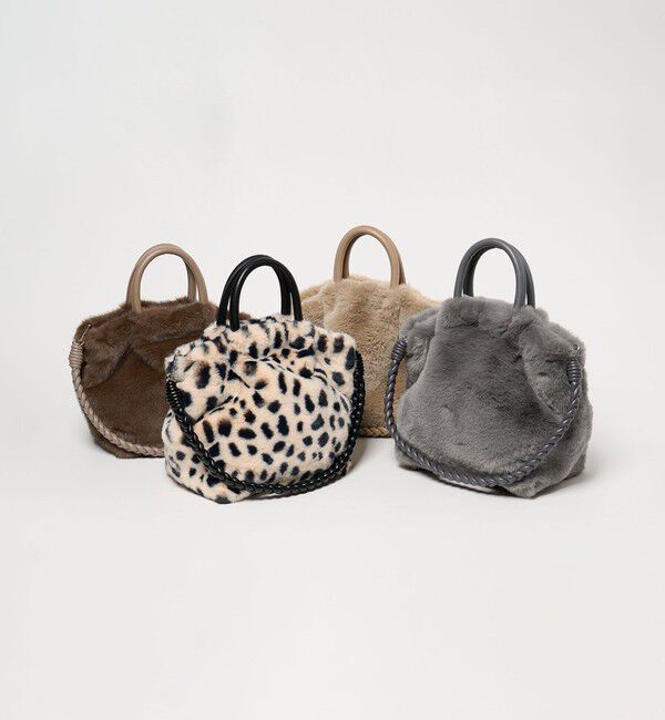 UNITED ARROWS green label relaxing「フェイクファー2WAY トートバッグ / ショルダーバッグ」|ショルダー・メッセンジャー|