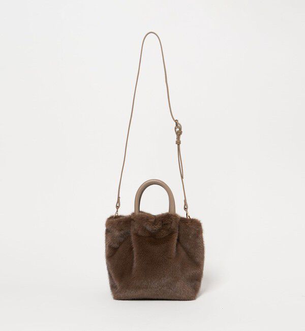 UNITED ARROWS green label relaxing「フェイクファー2WAY トートバッグ / ショルダーバッグ」|ショルダー・メッセンジャー|