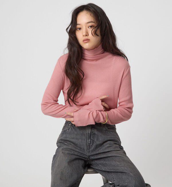 UNITED ARROWS green label relaxing「テレコ タートルネック プルオーバー」|Tシャツ・カットソー|