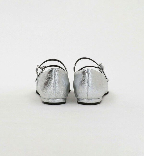 UNITED ARROWS green label relaxing「スクエア ダブルストラップ フラットシューズ」|ローファー|