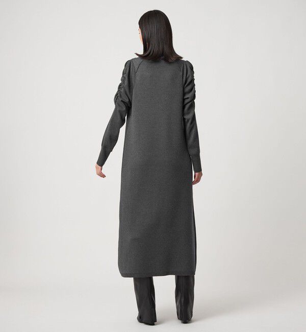 EMMEL REFINES「＜EMMEL REFINES＞EM ギャザーパフスリーブ タートルニット ワンピース」|ワンピース|