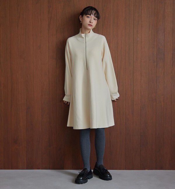 EMMEL REFINES「＜EMMEL REFINES＞EM HWフロントジップ ミニワンピース」|ワンピース|