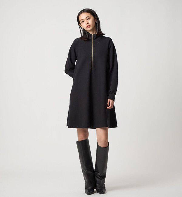 EMMEL REFINES「＜EMMEL REFINES＞EM HWフロントジップ ミニワンピース」|ワンピース|