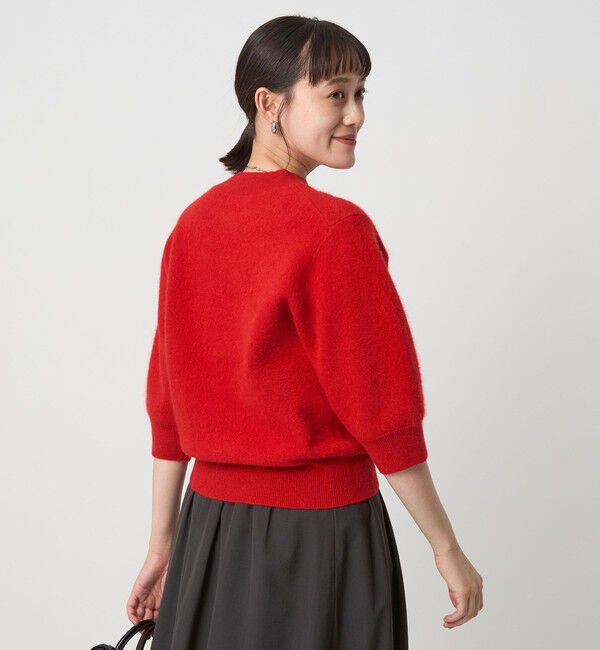 UNITED ARROWS green label relaxing「FOXブレンド ハーフスリーブ プルオーバー ニット」|ニット・セーター|