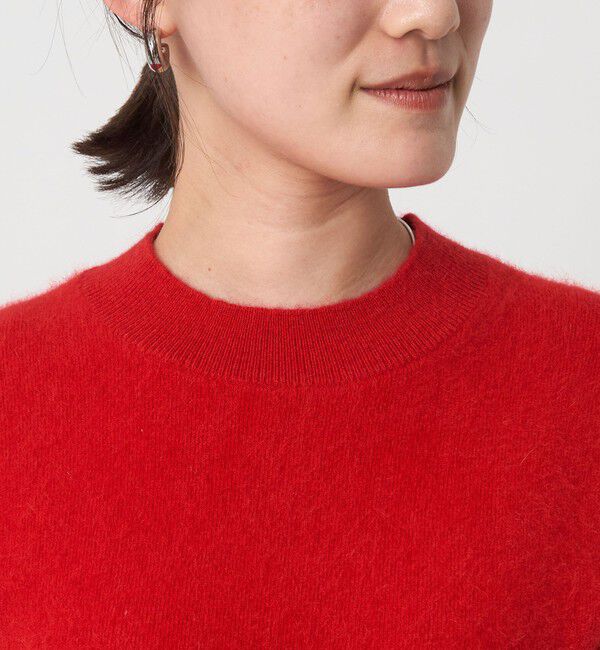 UNITED ARROWS green label relaxing「FOXブレンド ハーフスリーブ プルオーバー ニット」|ニット・セーター|