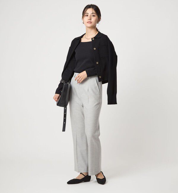 UNITED ARROWS green label relaxing「デコルテ フライス ロングスリーブ プルオーバー」|Tシャツ・カットソー|