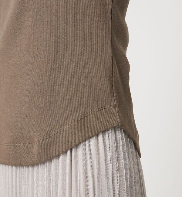 UNITED ARROWS green label relaxing「デコルテ フライス ロングスリーブ プルオーバー」|Tシャツ・カットソー|