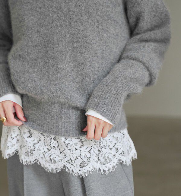 UNITED ARROWS green label relaxing「【結論シリーズ】ふれてヘアリーニット」|ニット・セーター|