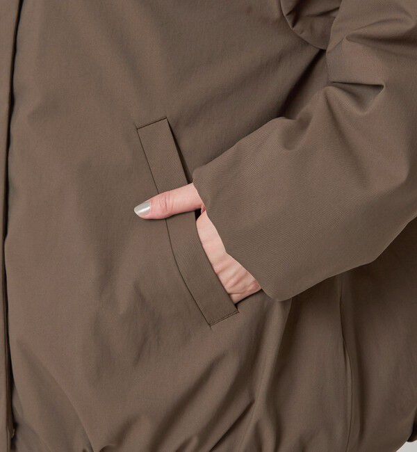 UNITED ARROWS green label relaxing「［size SHORTあり］パフィー ノーカラー ブルゾン 撥水 保温性 ウォッシャブル」|ブルゾン・スタジャン|