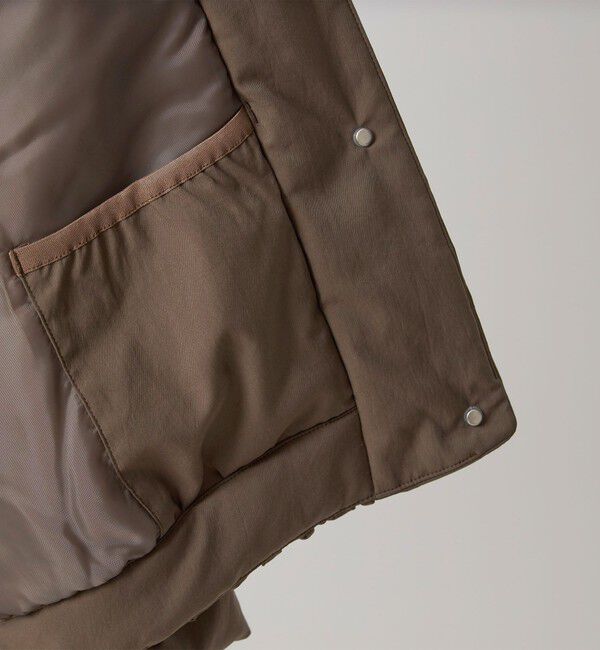 UNITED ARROWS green label relaxing「［size SHORTあり］パフィー ノーカラー ブルゾン 撥水 保温性 ウォッシャブル」|ブルゾン・スタジャン|