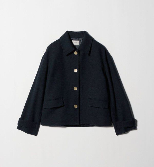 UNITED ARROWS green label relaxing「ヘリンボーン 襟付き ショート ジャケット コート」|その他|