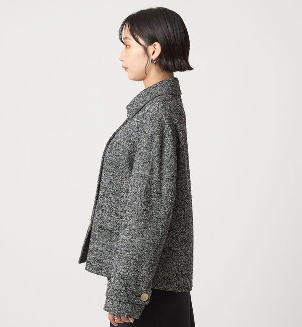 UNITED ARROWS green label relaxing「ヘリンボーン 襟付き ショート ジャケット コート」|その他|