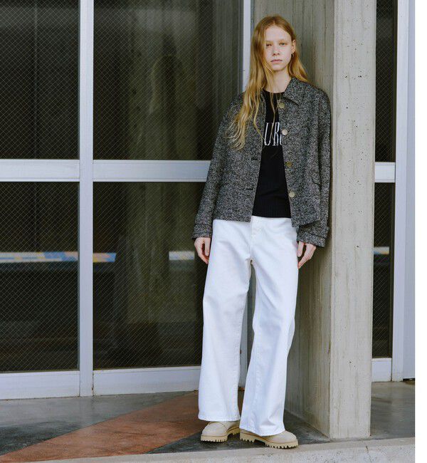 UNITED ARROWS green label relaxing「ヘリンボーン 襟付き ショート ジャケット コート」|その他|