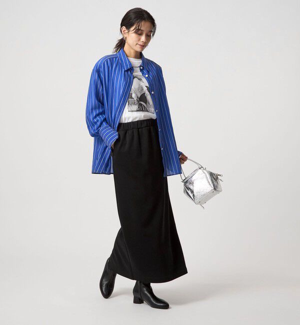 UNITED ARROWS green label relaxing「ウラキモウ ピケ スカート」|タイト|