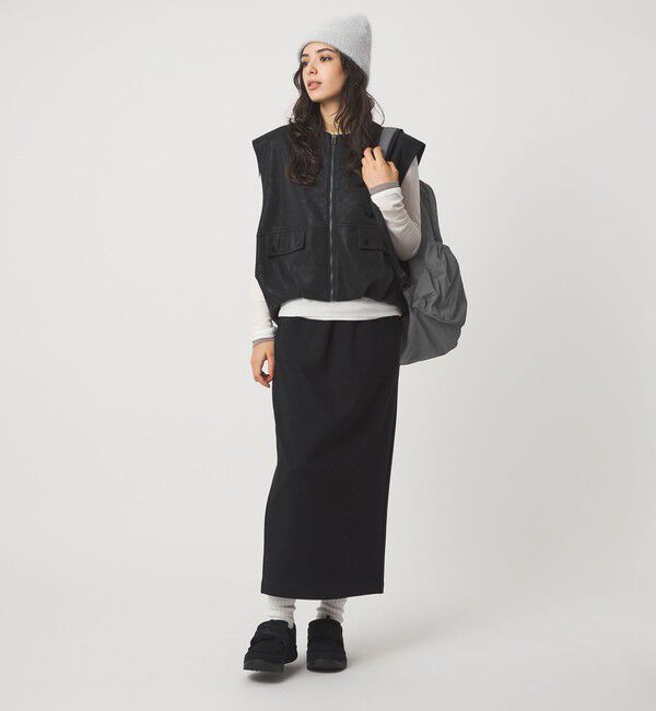 UNITED ARROWS green label relaxing「ウラキモウ ピケ スカート」|タイト|