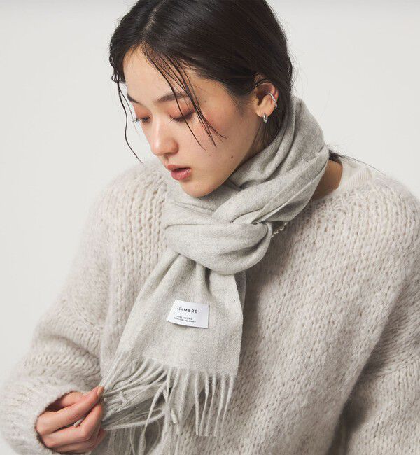 UNITED ARROWS green label relaxing「カシミヤ マフラー」|ストール|LT.GRAY