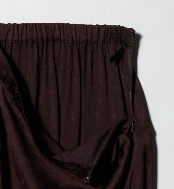 UNITED ARROWS green label relaxing「ジャガード サテン ナロー スカート」|フレア|