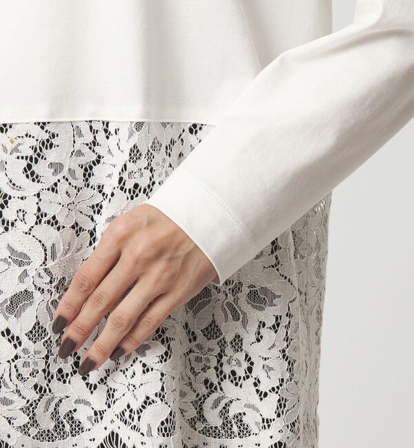 UNITED ARROWS green label relaxing「スソ レース プルオーバー」|Tシャツ・カットソー|