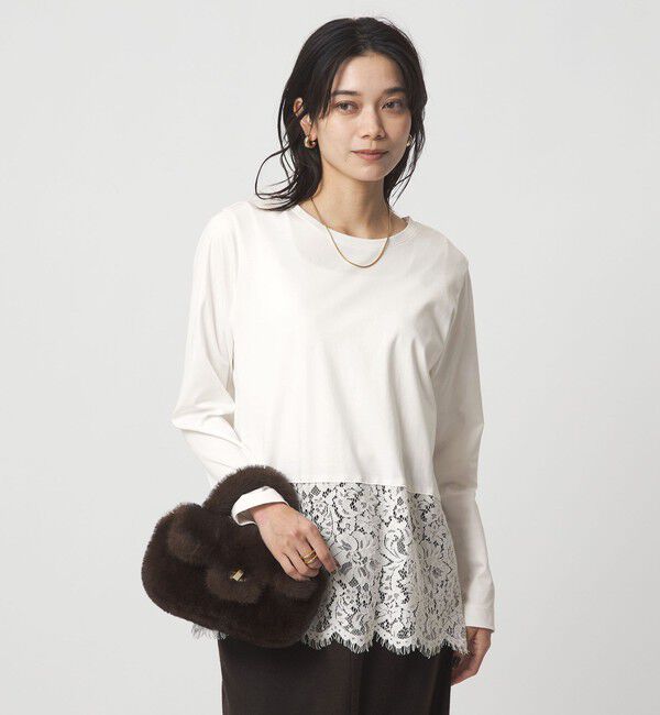 UNITED ARROWS green label relaxing「スソ レース プルオーバー」|Tシャツ・カットソー|