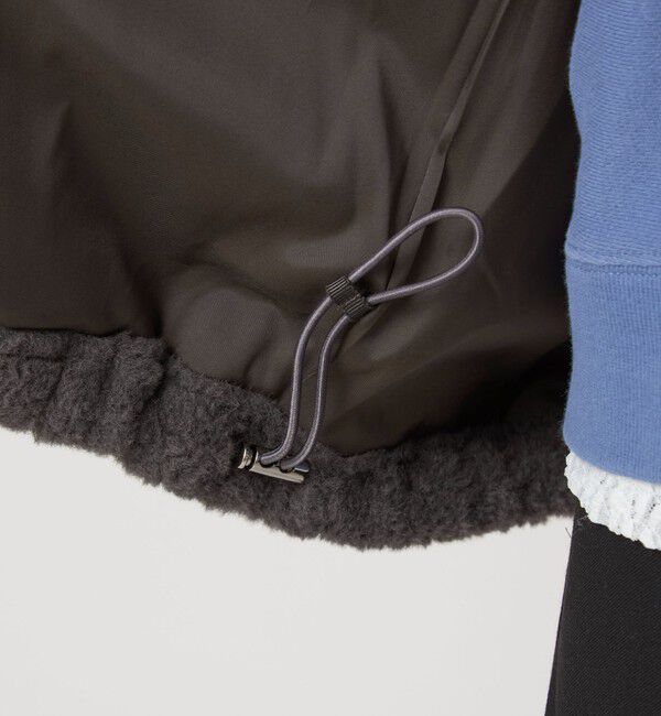 UNITED ARROWS green label relaxing「【WEB限定】＜at ease＞フェイクシープファー フード ブルゾン」|ブルゾン・スタジャン|