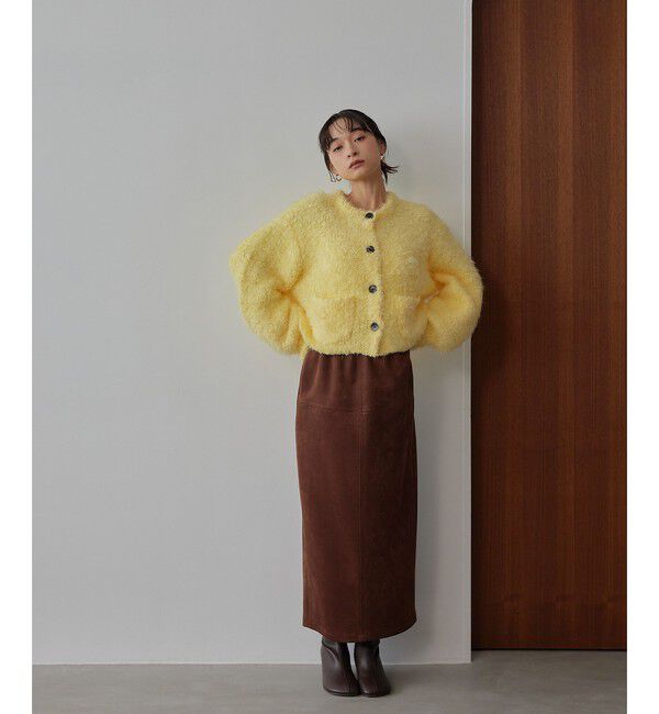 EMMEL REFINES「＜EMMEL REFINES＞EM ポコスラブ フラッフィー カーディガン」|カーディガン|