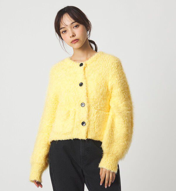 EMMEL REFINES「＜EMMEL REFINES＞EM ポコスラブ フラッフィー カーディガン」|カーディガン|