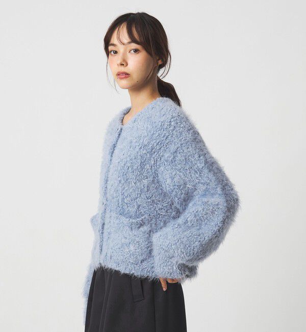 EMMEL REFINES「＜EMMEL REFINES＞EM ポコスラブ フラッフィー カーディガン」|カーディガン|